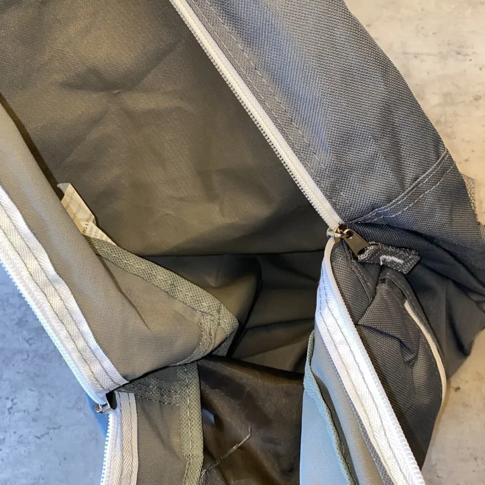Wexford Gray and White Basic Backpack